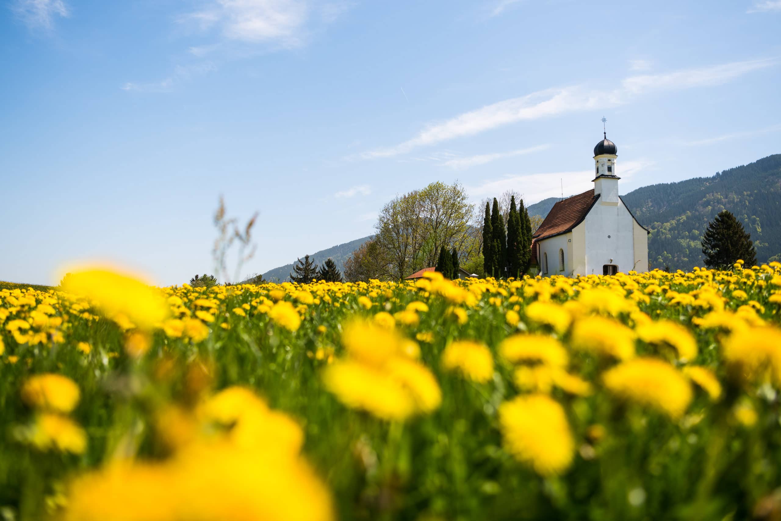 Landschaftsaufnahme einer kleinen Kapelle für Tourismus Zwecke | Werbefotograf in der Region Osnabrück Münster Bielefeld für Landschaftsfotografie