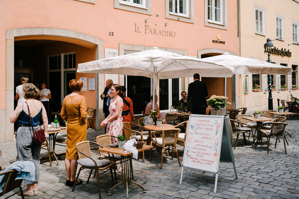 Hochzeitsfeier im italienischen Café Il Paradiso in Osnabrück (trotz Corona)